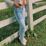 MQTIME  -  Indie Style 90s Women Jeans Patchwork High Waist Long Trousers Vintage Fashion Grunge Pants Autumn Summer Streetwear Harajuku