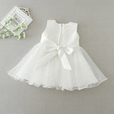  MQTIME  -  New Summer 0-24M Infant Baby Girls White Lace Princess Dress Baptism Dresses Baby Birthday Wedding Party Evening Dress