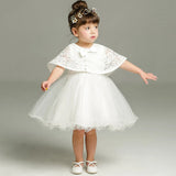  MQTIME  -  New Summer 0-24M Infant Baby Girls White Lace Princess Dress Baptism Dresses Baby Birthday Wedding Party Evening Dress