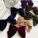 Mqtime Fashion Hairpins For Women Girls Elegant Velvet Three-dimensional Hair Clip Barrettes Bowknot Hairgrip Headwear Hair Accessories
