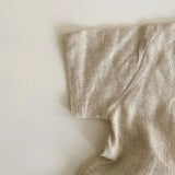 MQTIME  -  Baby Boy Girl Clothes Sets Shirt+Short Linen Summer Infant Toddler Child Homesuit Button Short Sleeve Baby Clothes 1-7Y