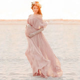 Mqtime Maternity Dresses For Photo Shoot Chiffon Pregnancy Dress Photography Props Gown Dresses For Pregnant Women Clothes New