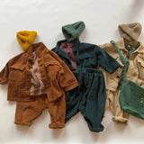  MQTIME  -  Autumn Winter Baby Boys Girls Corduroy Coat Korean Japan Style Children Clothing Baby Boy Girl Long Sleeve Jacket Kids Coat