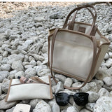 MQTIME  -  Diaper Bags Korean Mom Canvas Bag Multifunction Lunch Bag Fashion Messenger Bag With Packet