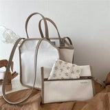 MQTIME  -  Diaper Bags Korean Mom Canvas Bag Multifunction Lunch Bag Fashion Messenger Bag With Packet