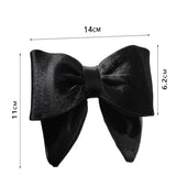 Mqtime Fashion Hairpins For Women Girls Elegant Velvet Three-dimensional Hair Clip Barrettes Bowknot Hairgrip Headwear Hair Accessories