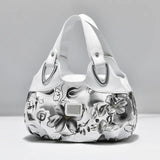 MQTIME  -  Fashion Printing Handbag Women PU Leather Handle Bag Wild Brand Lady Tote Large Capacity Shoulder Bag Popular Shopping Purse sac