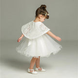  MQTIME  -  New Summer 0-24M Infant Baby Girls White Lace Princess Dress Baptism Dresses Baby Birthday Wedding Party Evening Dress