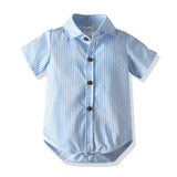 MQTIME  -  Summer Boys Clothes Baby Outfits Set Bow Tie Bib Suit Newborn 4 Pieces Party Birthday Dresses 3 6 9 12 18 24 Months