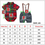 MQTIME  -  Baby Boy Clothes Summer Gentleman Birthday Suits Newborn Party Dress Soft Cotton Solid Rmper + Belt Pants Infant Toddler Set