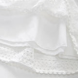 MQTIME  -  Girl Princess Vintage Dress Lace Floral Hollow Out Cotton Toddler Teen Cotton Vestido Flare Sleeve Wedding Child Clothes 2-14Y