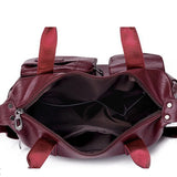 MQTIME  -  Luxury Shopping Handbags Female Shoulder Bags Designer PU Leather Crossbody Bags for Women Large Capacity Messenger Bag Totes