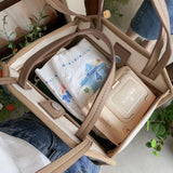 MQTIME  -  Diaper Bags Korean Mom Canvas Bag Multifunction Lunch Bag Fashion Messenger Bag With Packet