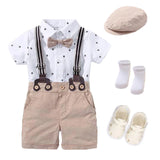 MQTIME  -  Summer 1st Birthday Party Dresses for Boy 3-18M Infant Formal Clothes Baby Gentleman Boutique Gift Set Toddler 7PCS Outfit Suit