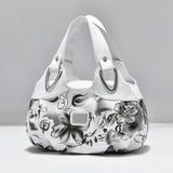 MQTIME  -  Fashion Printing Handbag Women PU Leather Handle Bag Wild Brand Lady Tote Large Capacity Shoulder Bag Popular Shopping Purse sac