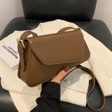 Mqtime fashion Ins Women Little Square Bag Solid Color All-Match Crossbody Bags New Korean Version Commute Underarm Bag Female