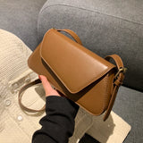 Mqtime fashion Ins Women Little Square Bag Solid Color All-Match Crossbody Bags New Korean Version Commute Underarm Bag Female