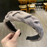 Mqtime  Woman Yarn Headband Summer Bezel Width Twist Hairband Women Hair Accessories Headwear Fashion Ornaments Turban