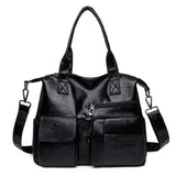MQTIME  -  Luxury Shopping Handbags Female Shoulder Bags Designer PU Leather Crossbody Bags for Women Large Capacity Messenger Bag Totes