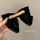 Mqtime Fashion Hairpins For Women Girls Elegant Velvet Three-dimensional Hair Clip Barrettes Bowknot Hairgrip Headwear Hair Accessories