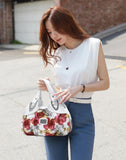 MQTIME  -  Fashion Printing Handbag Women PU Leather Handle Bag Wild Brand Lady Tote Large Capacity Shoulder Bag Popular Shopping Purse sac
