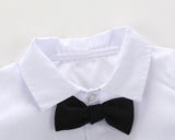 MQTIME  -  3Piece Spring Fall Newborn Baby Boy Clothes Fashion Gentleman Suit Black Infant Coat+White Shirt+Pants Kids Clothing Set BC2038