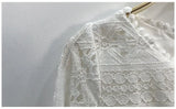 MQTIME  -  Girl Princess Vintage Dress Lace Floral Hollow Out Cotton Toddler Teen Cotton Vestido Flare Sleeve Wedding Child Clothes 2-14Y