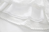 MQTIME  -  Girl Princess Vintage Dress Lace Floral Hollow Out Cotton Toddler Teen Cotton Vestido Flare Sleeve Wedding Child Clothes 2-14Y