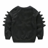 MQTIME  -  2Piece Set Spring Autumn Toddler Boy Clothes Set Fashion Casual Cartoon Black Baby Tops+Pants Children Boutique Clothing