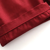 MQTIME  -  Boys Party Clothes Floral Printed Shirt with Solid Shorts Belt for 1 2 3 4 5 6 7 Years Kids Summer Set Baby Valentine's Day Suit