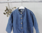 MQTIME  -  New Autumn Unisex Children Denim Jumpsuits Korean Style Chic Baby Boys Girls Overalls Soft Loose Trousers Kids Clothes