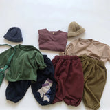 MQTIME  -  Baby Boys Girls Pure Color T-shirt Tops Autumn Baby Boys Girls Long Sleeve Cotton Pullover T-shirt Children Clothing