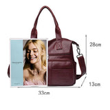 MQTIME  -  Luxury Shopping Handbags Female Shoulder Bags Designer PU Leather Crossbody Bags for Women Large Capacity Messenger Bag Totes