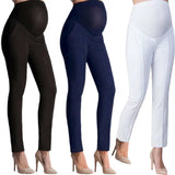 Mqtime Elastic Lift Maternity Clothes Pregnancy Trousers For Pregnant Women Pants Full Ankle Length