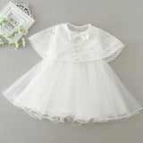  MQTIME  -  New Summer 0-24M Infant Baby Girls White Lace Princess Dress Baptism Dresses Baby Birthday Wedding Party Evening Dress