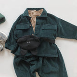  MQTIME  -  Autumn Winter Baby Boys Girls Corduroy Coat Korean Japan Style Children Clothing Baby Boy Girl Long Sleeve Jacket Kids Coat