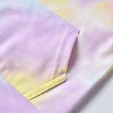 MQTIME  -  Toddler Girls Clothing Sets Tie Dye Print Long Sleeve Hoodies Sweatshirt+Trousers Casual Outfits Children Tracksuits