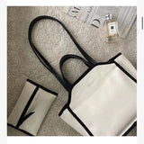 MQTIME  -  Diaper Bags Korean Mom Canvas Bag Multifunction Lunch Bag Fashion Messenger Bag With Packet