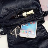 MQTIME  -  Soft PU Leather Women Messenger Bag Casual Ladies Shoulder Crossbody Bag Female Vintage Rivet Handbag Black bolsa feminina