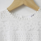 MQTIME  -  Girl Princess Vintage Dress Lace Floral Hollow Out Cotton Toddler Teen Cotton Vestido Flare Sleeve Wedding Child Clothes 2-14Y