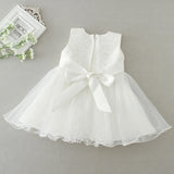  MQTIME  -  New Summer 0-24M Infant Baby Girls White Lace Princess Dress Baptism Dresses Baby Birthday Wedding Party Evening Dress
