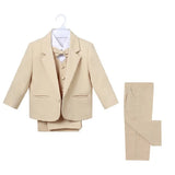 MQTIME  -  Baby Boy Formal Clothes Set Jacket+Shirt+Vest+Bowtie+Pant 5PCS Infant Toddler Child Clothes Suit Blazer Jacket Baby Clothes 0-2Y