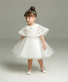  MQTIME  -  New Summer 0-24M Infant Baby Girls White Lace Princess Dress Baptism Dresses Baby Birthday Wedding Party Evening Dress