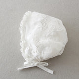 MQTIME  -  White Infant Dress for Baptism Baby Girls Lace Dresses with hat Kids Clothes Christening Birthday Outfits 3-24 Month