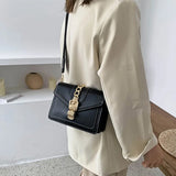 MQTIME  -  Fashion Women Chain Crossbody Bag Leisure Splice Small Square Shoulder Bag Luxury Design Messenger Bag Travel Purse and Handbag
