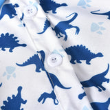 MQTIME  -  Baby Boy Clothes With Beret Newborn Baby Clothes 0 3 Months Summer Dinosaur Print Jumpsuit + Suspender Cotton Shorts Kid Outfit