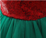 MQTIME  -  New Years Baby Girls' Christmas Dress Elegant Sequins Big Bow Princess Party Wedding Dresses Lace Tutu Children Kids Clothing