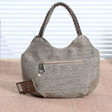 MQTIME  -  Women Linen Casual Handbag High Quality Travel Shoulder Bag Shopper Tote Purse Female Large Capacity National Design Bolso Mujer