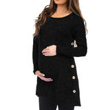 Mqtime Women's Maternity Pregnanty Long Sleeve Solid Button Tops Pregnancy Women Blouse Maternity Clothes Autumn Winter для беременных