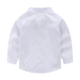 MQTIME  -  3Piece Spring Fall Newborn Baby Boy Clothes Fashion Gentleman Suit Black Infant Coat+White Shirt+Pants Kids Clothing Set BC2038